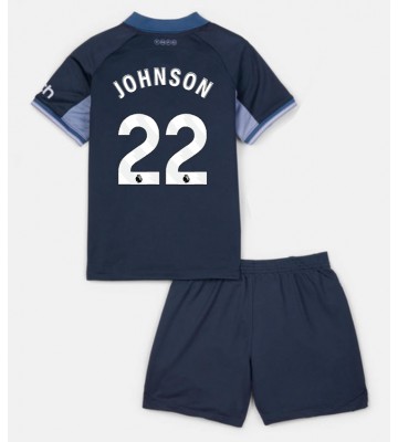 Tottenham Hotspur Brennan Johnson #22 Replica Away Stadium Kit for Kids 2023-24 Short Sleeve (+ pants)